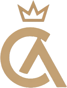 CLAaron Publishing logo, a crowned monogram of the letters C and A.